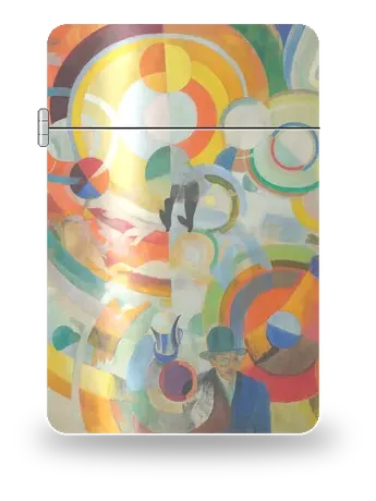 Carousel of Pigs by Robert Delaunay — art case for a lighter insert