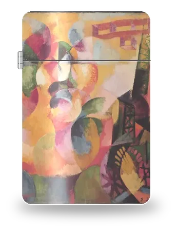 Soleil, tour, aéroplane de Robert Delaunay – boîtier d’art pour insert de briquet