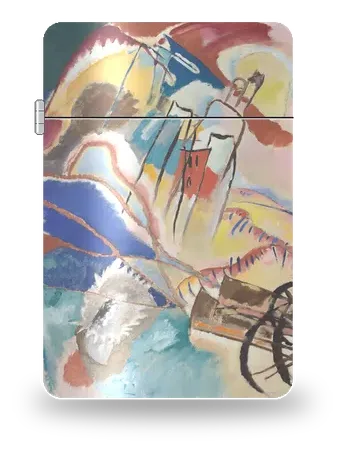 Improvisation 30 (Kanonen) von Wassily Kandinsky – Kunsthülle für einen Feuerzeugeinsatz