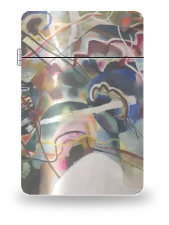 Dipinto con bordo bianco di Vasilij Kandinskij – cover d’arte per inserto di accendino