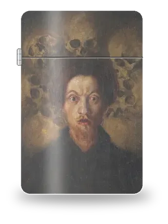 Self-Portrait with Skulls by Luigi Russolo — art case for a lighter insert