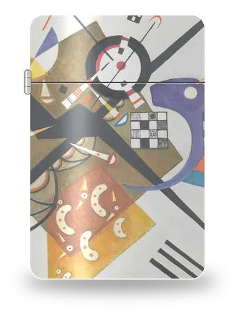 On White II by Wassily Kandinsky — art case for a lighter insert