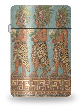 Wandmalereien von Bonampak · Prozession der Edlen von Altamerika · Maya – Kunsthülle für einen Feuerzeugeinsatz
