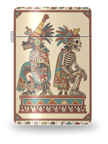 ボルジア絵文書・生と死（古代アメリカ・アステカ）のアートケース