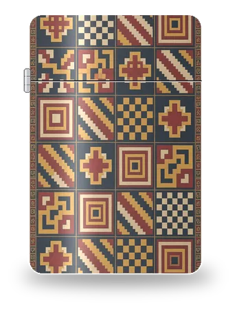 Tessuto inca a tocapu di Americhe antiche · Ande e Olmechi – cover d’arte per inserto di accendino