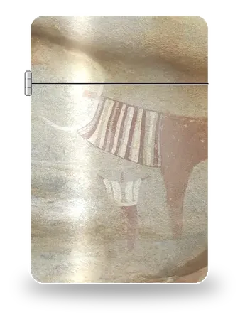 Laas Geel · Painted Cattle by Ancient Civilizations · Prehistoric Cave Art — art case for a lighter insert