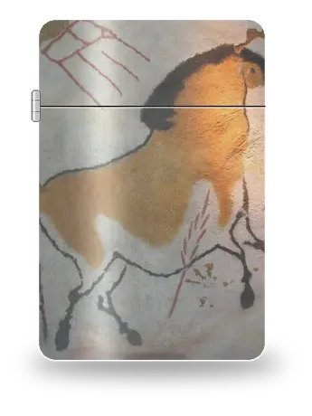 Lascaux · Il «cavallo cinese» di Civiltà antiche · Arte rupestre preistorica – cover d’arte per inserto di accendino