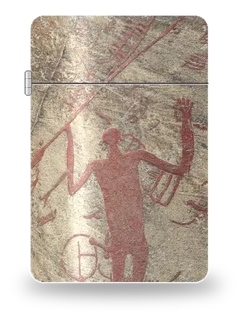 Tanum · The Spear God by Ancient Civilizations · Prehistoric Cave Art — art case for a lighter insert