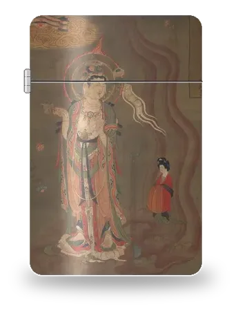 Bodhisattva guida delle anime di Civiltà antiche · Dunhuang – cover d’arte per inserto di accendino
