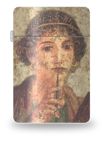La « Sappho » de Pompéi de Civilisations antiques · Grèce et Rome – boîtier d’art pour insert de briquet