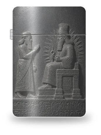 Stele del Codice di Hammurabi di Civiltà antiche · Babilonia e Mesopotamia – cover d’arte per inserto di accendino