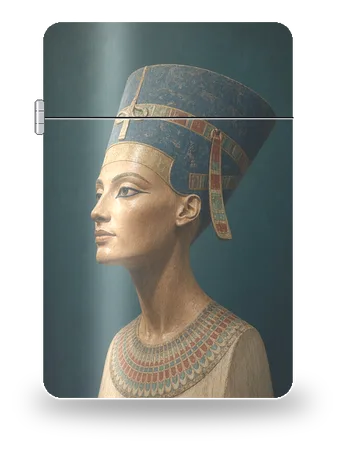 Buste de Néfertiti de Civilisations antiques · Égypte – boîtier d’art pour insert de briquet