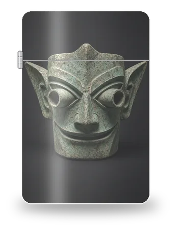三星堆青铜纵目面具（古代文明·古代中国）艺术外壳