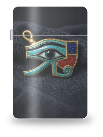 Horusauge (Wedjat)-Amulett von Alte Kulturen · Ägypten – Kunsthülle für einen Feuerzeugeinsatz