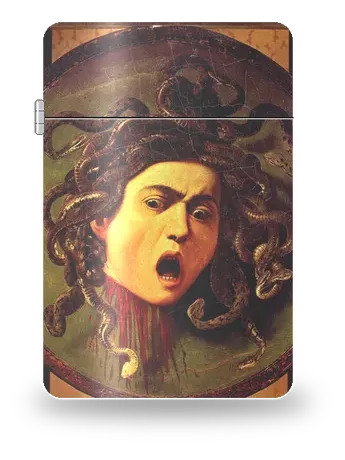 Medusa by Caravaggio — art case for a lighter insert
