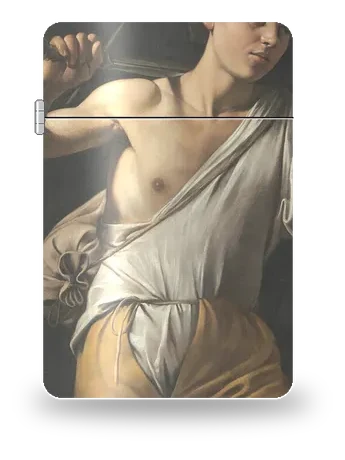 Davide con la testa di Golia di Caravaggio – cover d’arte per inserto di accendino