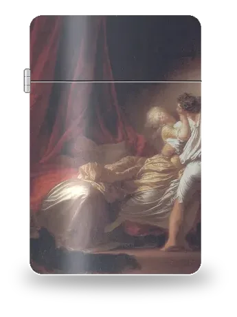 Il chiavistello di Jean-Honoré Fragonard – cover d’arte per inserto di accendino