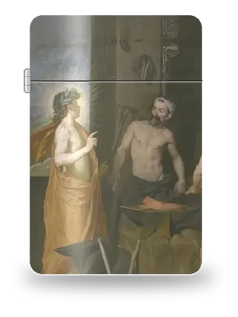 La fucina di Vulcano di Diego Velázquez – cover d’arte per inserto di accendino
