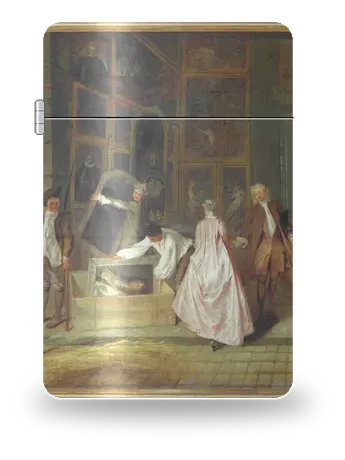 L'insegna di Gersaint di Jean-Antoine Watteau – cover d’arte per inserto di accendino