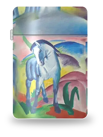 Cavallo blu I di Franz Marc – cover d’arte per inserto di accendino
