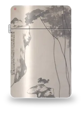 荷花水鴨圖（八大山人）藝術外殼