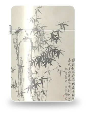 Bamboo and Rock (Cleveland) by Zheng Xie (Zheng Banqiao) — art case for a lighter insert