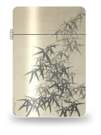 Bambù, orchidee e rocce di Zheng Xie (Zheng Banqiao) – cover d’arte per inserto di accendino