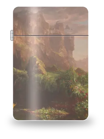 Die Reise des Lebens: Kindheit von Thomas Cole – Kunsthülle für einen Feuerzeugeinsatz