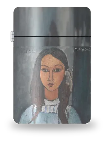 Alice von Amedeo Modigliani – Kunsthülle für einen Feuerzeugeinsatz