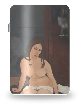 Nudo seduto di Amedeo Modigliani – cover d’arte per inserto di accendino
