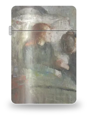 La bambina malata di Edvard Munch – cover d’arte per inserto di accendino