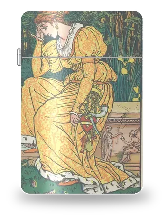Il principe ranocchio di Walter Crane – cover d’arte per inserto di accendino