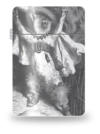 Le Chat botté de Gustave Doré – boîtier d’art pour insert de briquet
