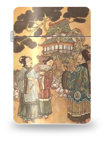 L’usignolo di Edmund Dulac – cover d’arte per inserto di accendino