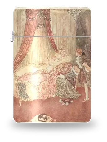 Sleeping Beauty by Edmund Dulac — art case for a lighter insert