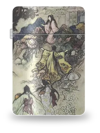 L’Oiseau chanteur du ciel de Warwick Goble – boîtier d’art pour insert de briquet