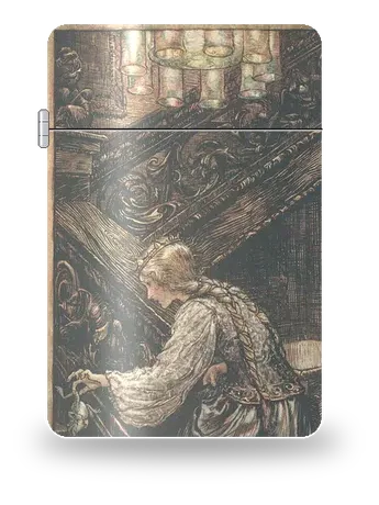 Il principe ranocchio di Arthur Rackham – cover d’arte per inserto di accendino