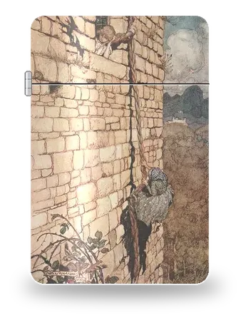 Raperonzolo di Arthur Rackham – cover d’arte per inserto di accendino