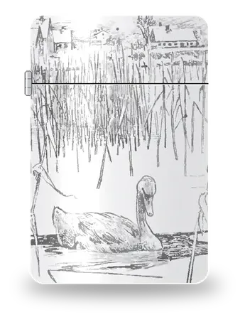 The Ugly Duckling on the Ice by Hans Tegner — art case for a lighter insert