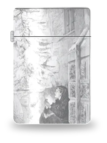La piccola fiammiferaia di Hans Tegner – cover d’arte per inserto di accendino