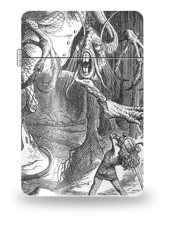 Jabberwocky by John Tenniel — art case for a lighter insert