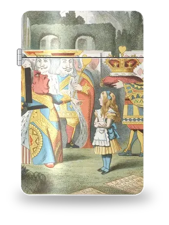 The Queen Has Come by John Tenniel — art case for a lighter insert