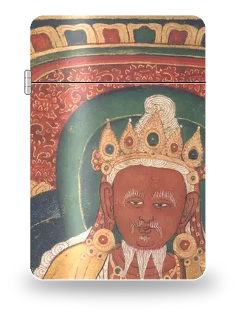 Agni, God of Fire by Tibetan Thangka — art case for a lighter insert