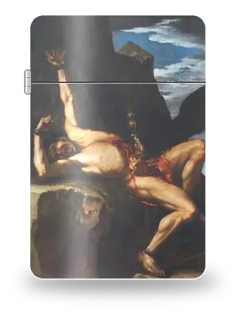 Il supplizio di Prometeo di Salvator Rosa – cover d’arte per inserto di accendino