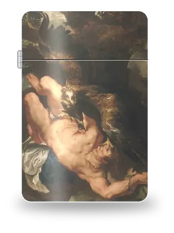 Prométhée enchaîné de Pierre Paul Rubens – boîtier d’art pour insert de briquet