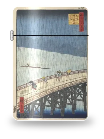大桥安宅骤雨（歌川广重）艺术外壳