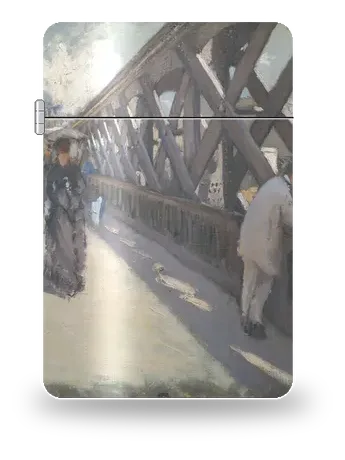 The Pont de l'Europe by Gustave Caillebotte — art case for a lighter insert