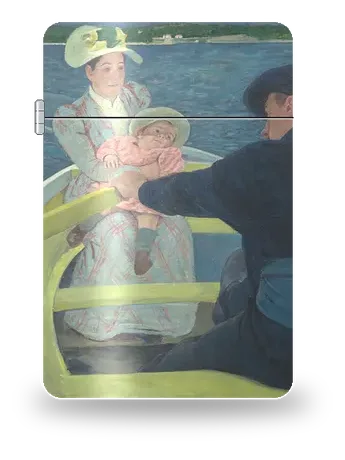 La Partie en barque de Mary Cassatt – boîtier d’art pour insert de briquet