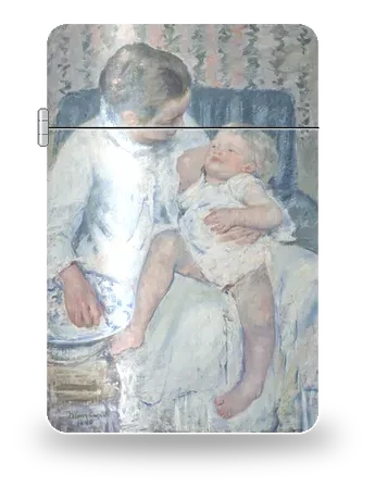 Mother About to Wash Her Sleepy Child by Mary Cassatt — art case for a lighter insert