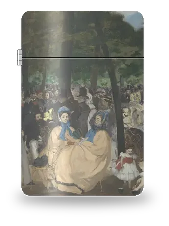 La Musique aux Tuileries de Édouard Manet – boîtier d’art pour insert de briquet